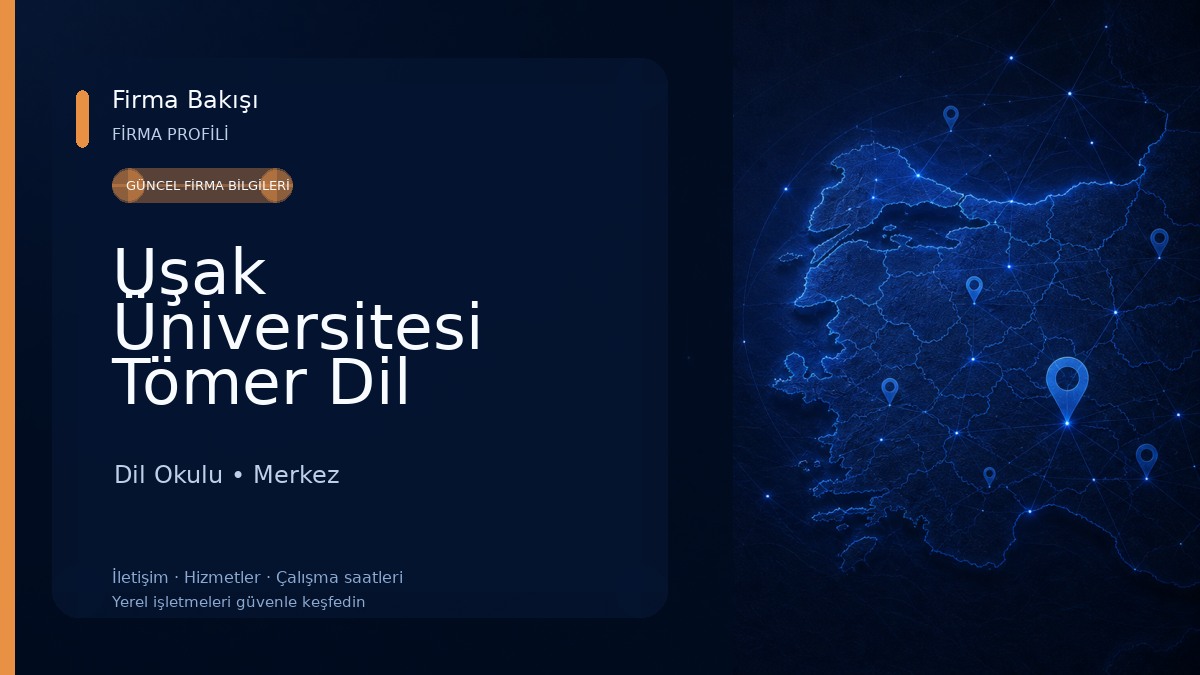Uşak Üniversitesi Tömer Dil Merkezi Dil Okulu