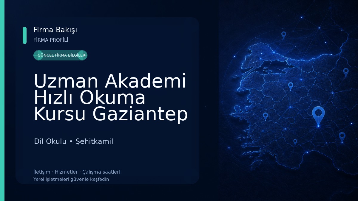 Uzman Akademi Hızlı Okuma Kursu Gaziantep 