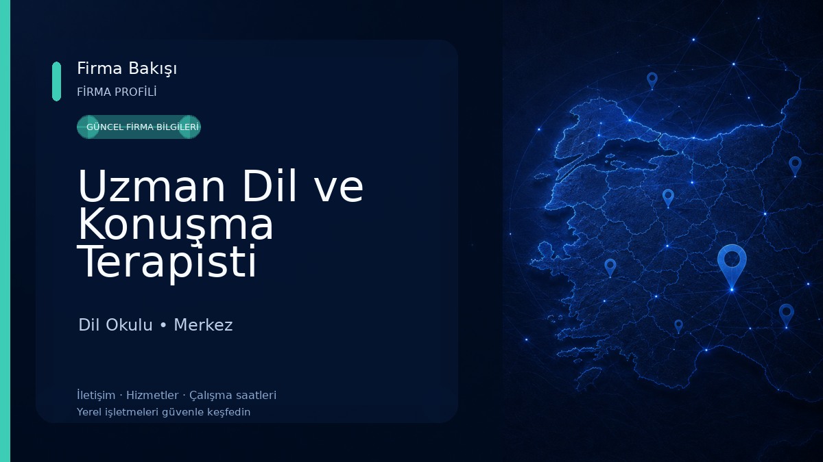 Uzman Dil ve Konuşma Terapisti Rumeysa İnan Dil Okulu