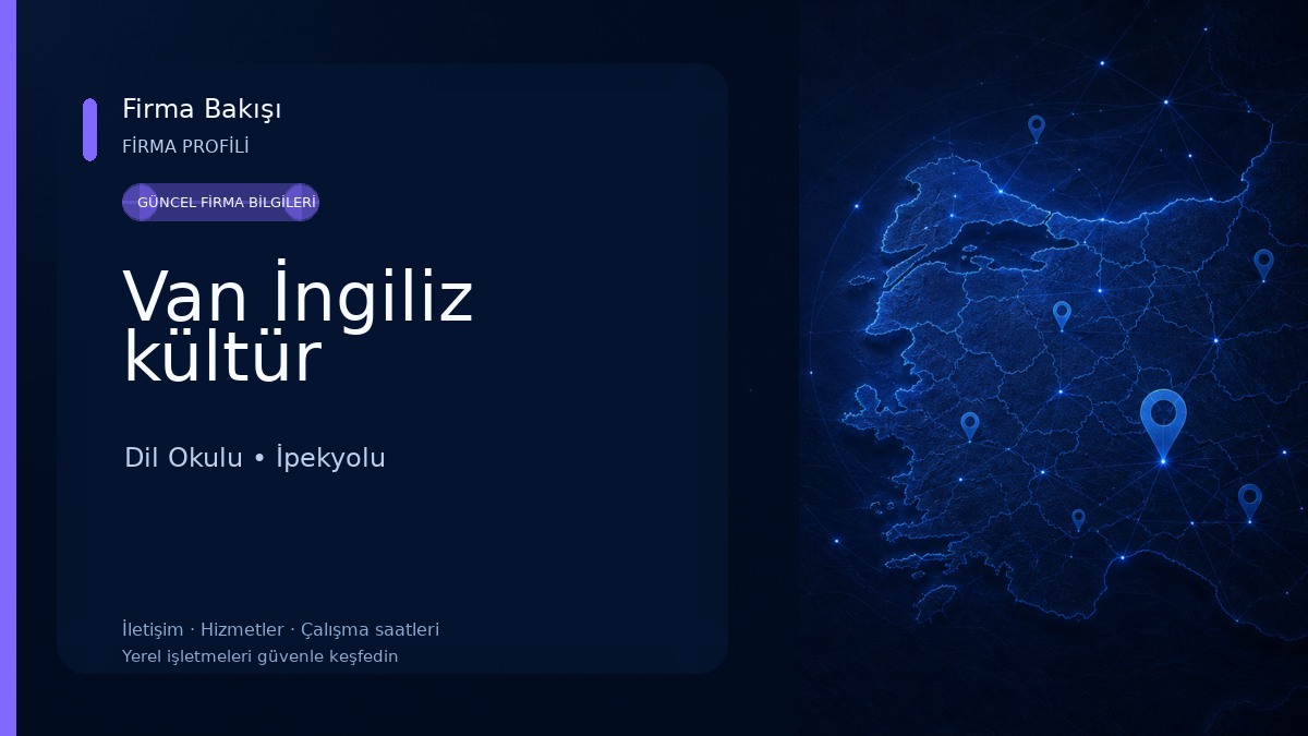 Van İngiliz kültür Dil Okulu