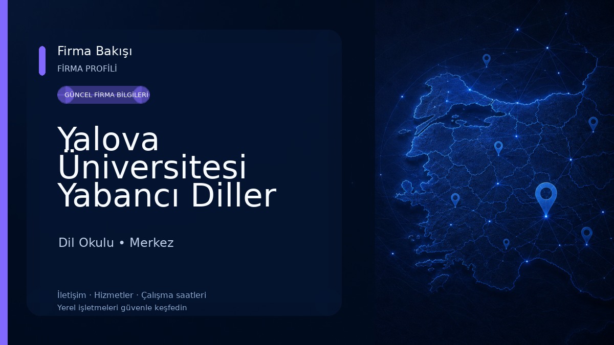 Yalova Üniversitesi Yabancı Diller Yüksekokulu